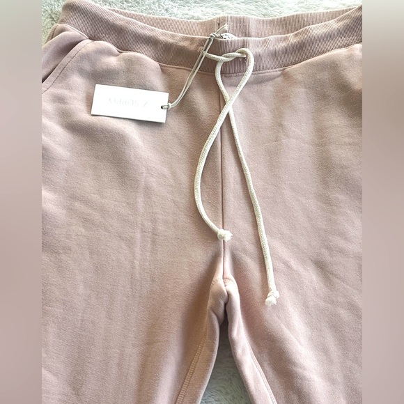 Z Supply Shane Pink Flare Sweatpants M Cozy Lounge Pants French Terry NEW - Picture 6 of 16